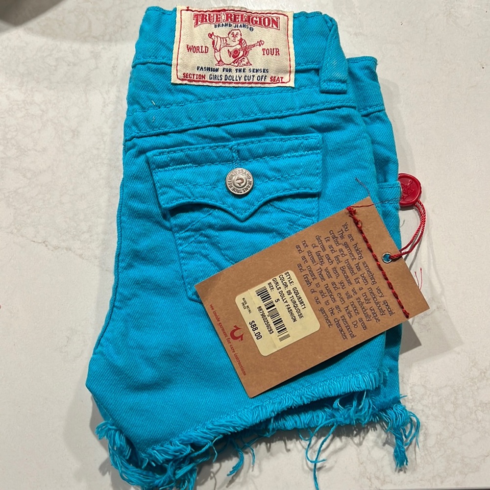 True religion kids shorts!